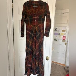 Ralph Lauren flannel maxi dress